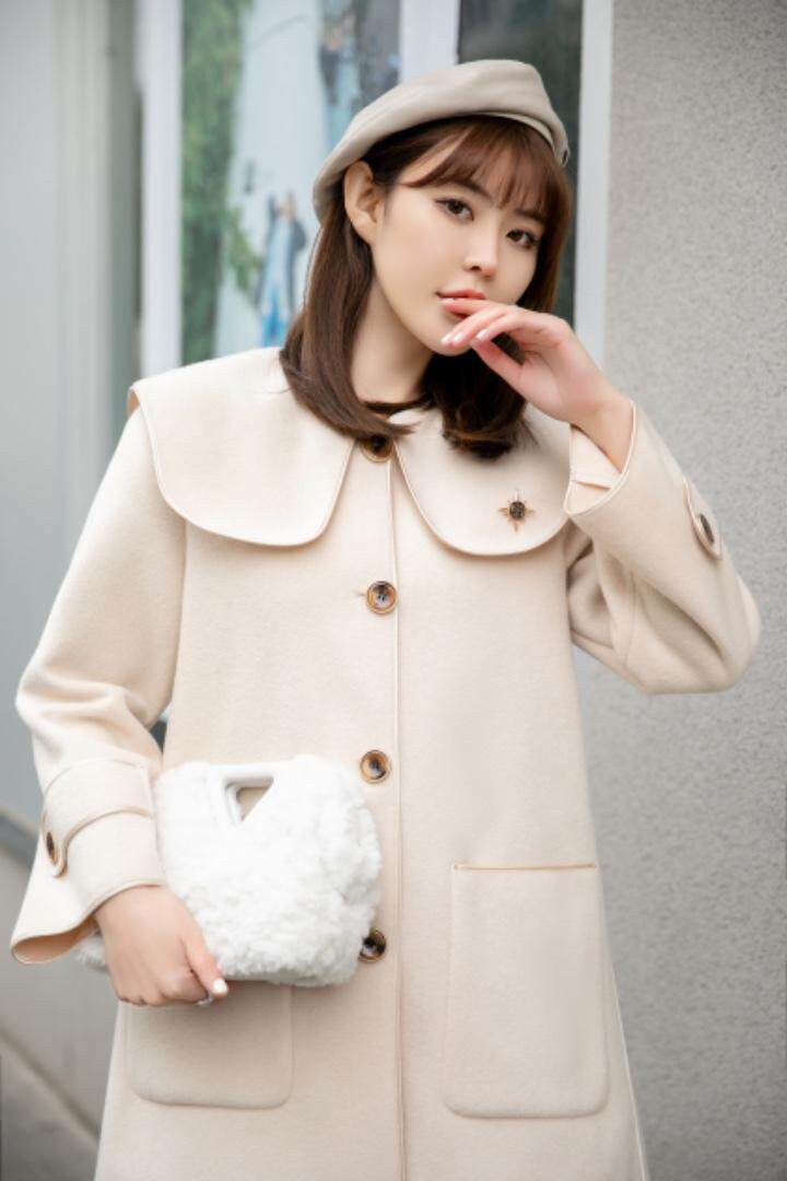 现货供应：冬装新款双面羊绒大衣外套M一XX，其它，拉思维加丝