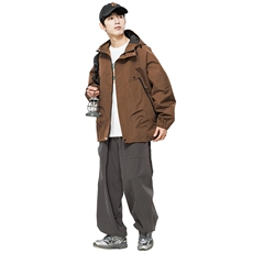 秋季新款情侣户外冲锋衣连帽防水休闲夹克外套上衣男JK909P60，男装夹克，电商B226