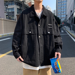 外套2023春秋季工装夹克百搭高街日系ins潮牌男款上衣 W2671-P65图片