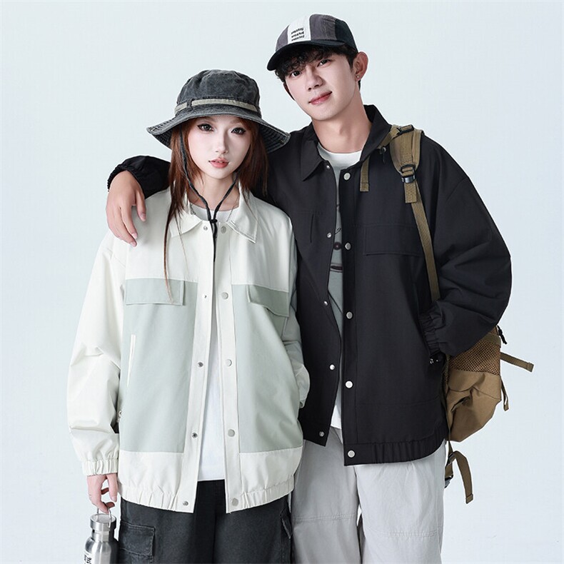 217-2-JK01-P65防水冲锋衣男拼接撞色夹克工装外套,男装夹克,星座217-2