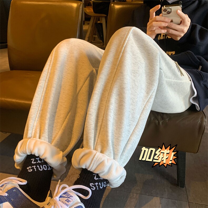 XZ616冬季新款加绒加厚贴标卫裤休闲裤TY449P55控68,男装休闲裤,星座512A（原616）
