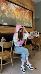 夏季新款洋气韩味十足拼色连帽防晒衣,其它,L·H·X