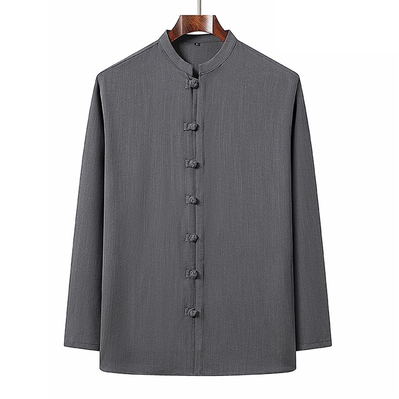 春秋主推跑量款新款风唐装亚麻长袖中老年汉服套装HO6942-P95,男装休闲套装,星座1105-3