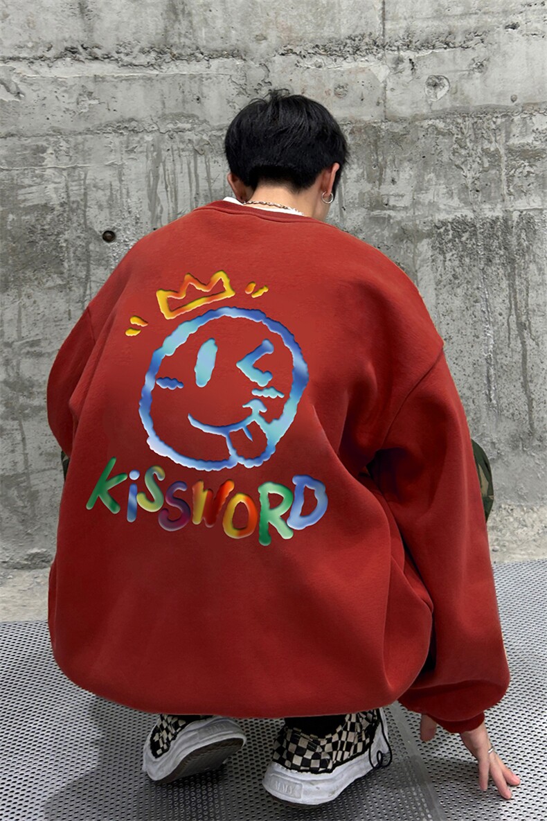 主推款可持续提供视频抖音宽松圆领卫衣D223A-YL23125特P28,男装卫衣,电商019-1