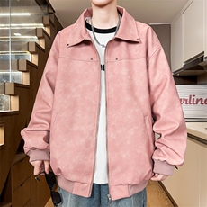 秋季新款皮夹克男翻领男士皮衣外套情侣款潮A266-PY010-P100控168，男装夹克，电商A266