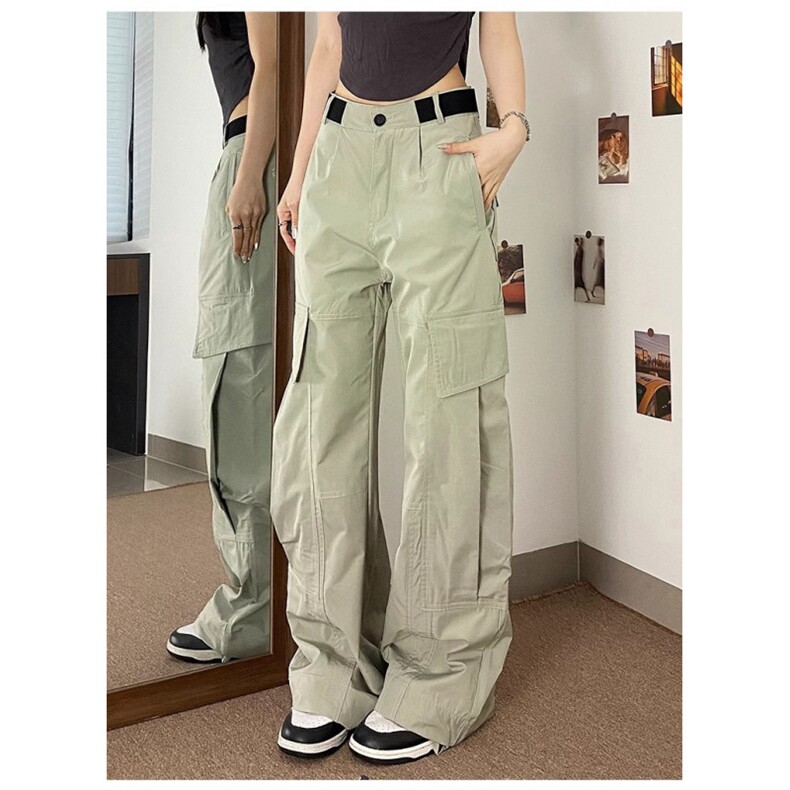 W10372-P48网图现货美式重工大口袋工装裤潮牌高街复古冲锋裤,男装工装外套,星座1608