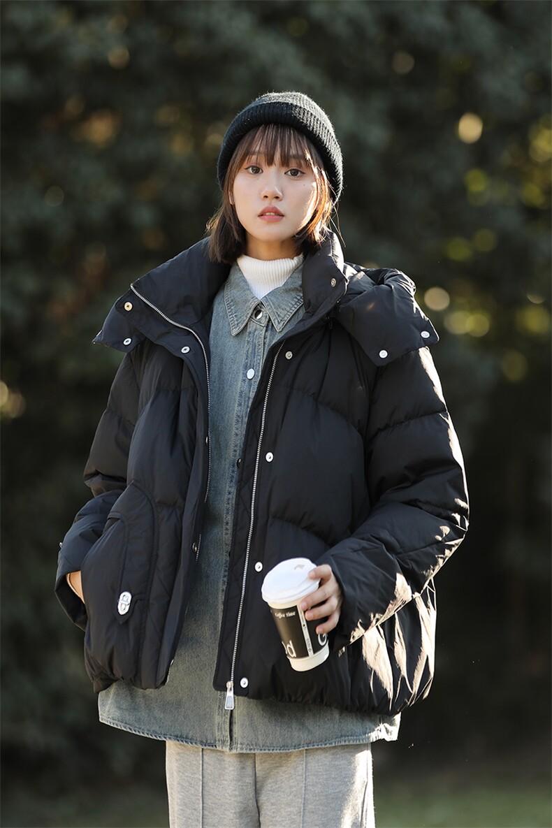 山系牛仔假两件90白鸭绒羽绒服中性风A306-Y219-P318,男装羽绒服,电商A306