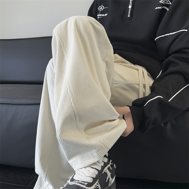 加绒休闲裤男宽松灯芯绒弯刀裤K3657-P45加绒P55控68加绒控78,男装休闲裤,星座209-2