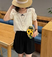 方领小设计上衣，其它，唯品