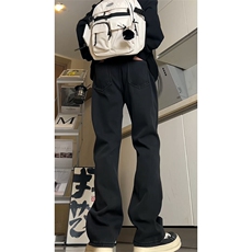 ！水洗微喇叭加绒牛仔裤修身显瘦现货常规55加绒65，男装牛仔裤，星座310A-4