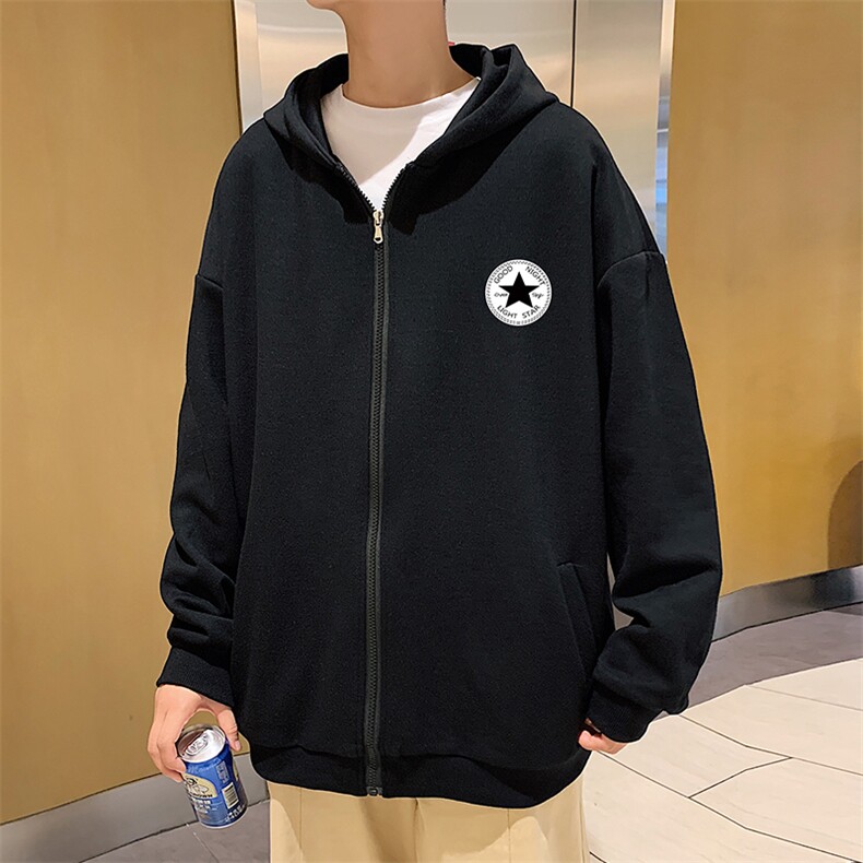 KS21177-P38加绒P43连帽开衫卫衣男运动外套大码班服,男装卫衣,电商A040