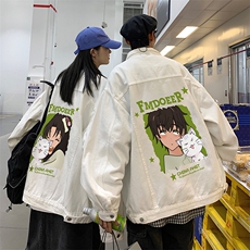 2025春季大码港风不一样情侣印花夹克外套男JK556-P6588，男装夹克，星座912-1（原星座914-5）