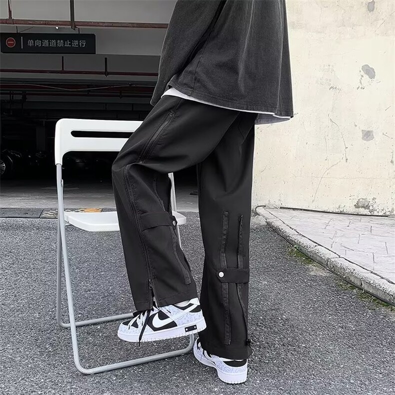 美式vibe机能冲锋裤男加绒加厚拉链工装裤子M252P36,男装休闲裤,星座1116-2