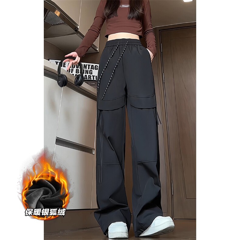 薄款改加绒特批P40无差价冬银狐绒防泼水登山男女长裤K1935J加绒,男装休闲裤,电商A001-1