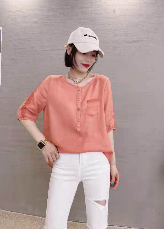 麻料新款，女装，草莓