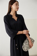 《现货》高端褶皱长款连衣裙，女装连衣裙，M&VC