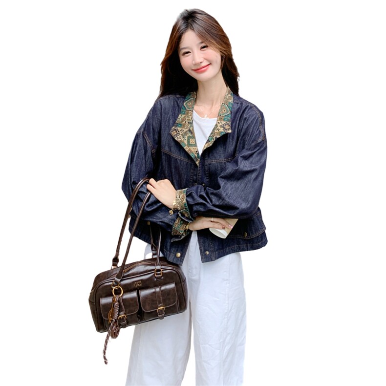 秋装新款现货女士精品牛仔短外套2C271-9550-P135K188,女装短外套,2C271