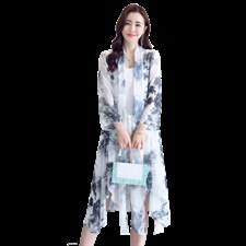 海边旅游度假防晒衣披肩女2025夏季新款防晒衫轻薄透气开衫外搭，女装蕾丝衫/雪纺衫，秀美人生