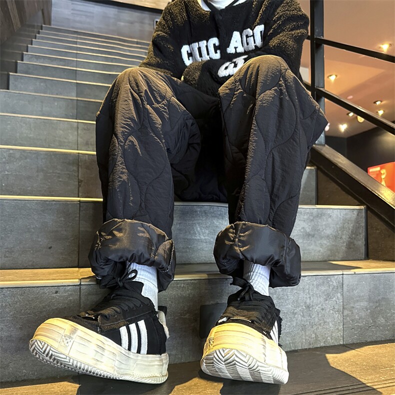 新款葫芦纹棉裤男冬季加厚东北防风防水滑雪裤情侣款AK8668-P60，男装棉裤，星座1008-2