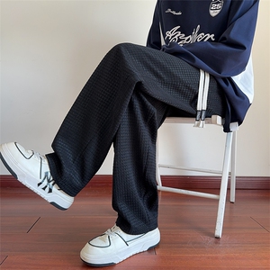 春秋季雪尼尔小香风鱼骨纹男大码休闲裤XZ102B-1CK2553P35图片