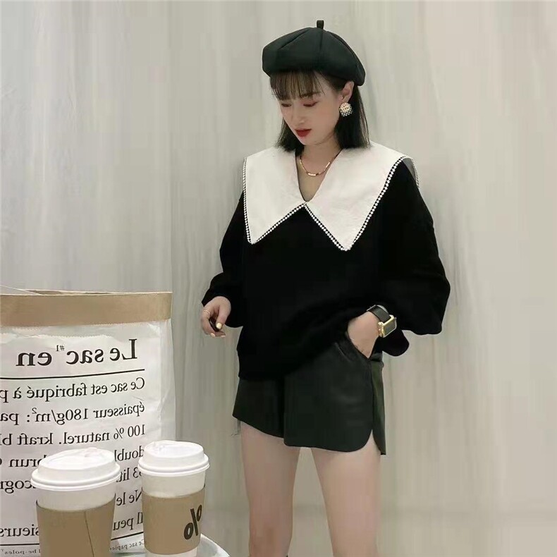 爱特儿风情21021翻领卫衣，女装卫衣/绒衫，爱特儿AITER