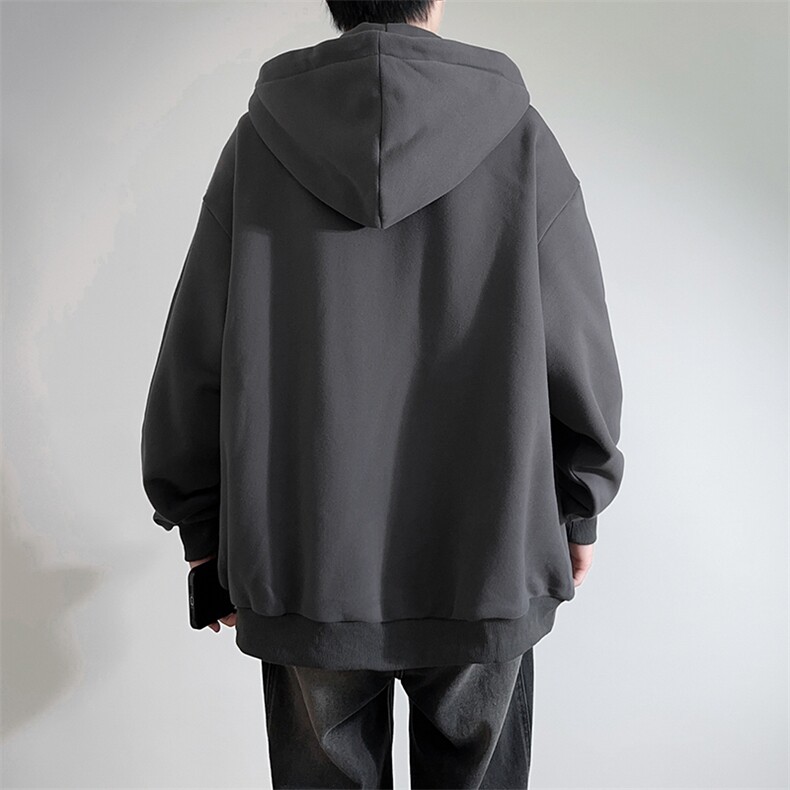新款男百搭设计感连帽港风白墙针织外套WT3418-P55控88,男装夹克,星座717