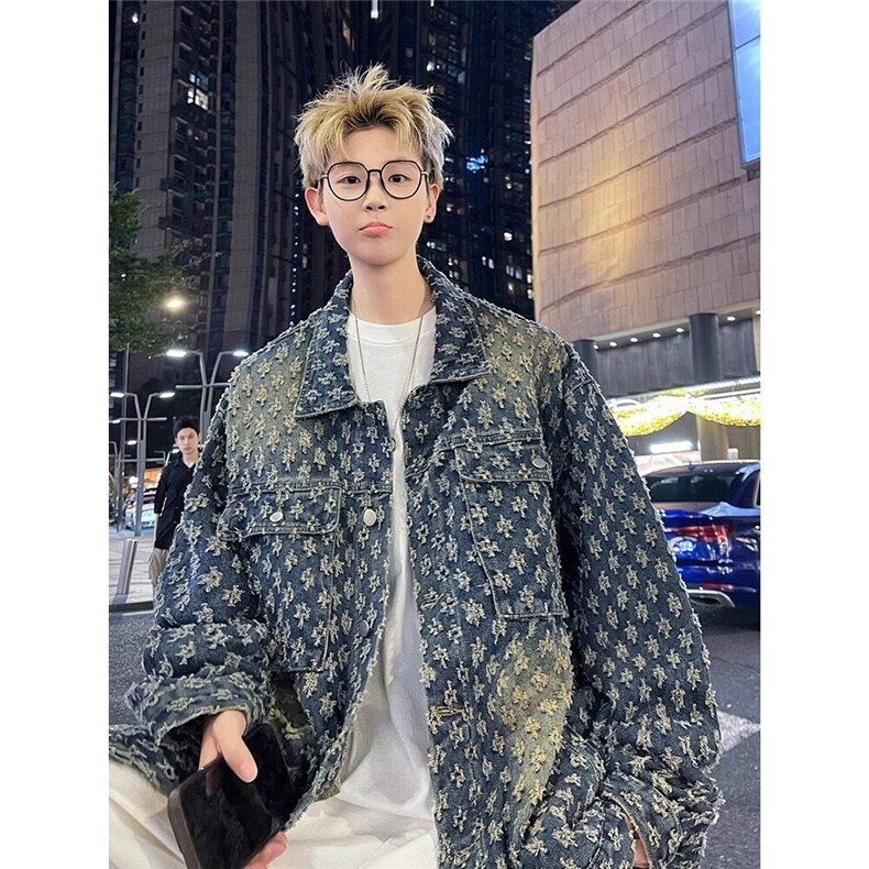 时尚秋季潮流夹克外套小香风气质文艺潮流简约时尚原宿流行新款,男装夹克,星座218-1（原230）