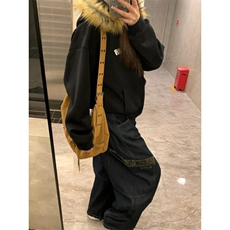 【有货】LBK611ZZ-特58美式复古豹纹拼接大口袋工装弯刀牛仔裤，男装牛仔裤，星座1007（原301D）