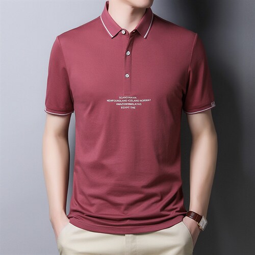 polo衫男2023夏季新款棉质翻领夏季潮流衣服时尚男士POLO男装图片
