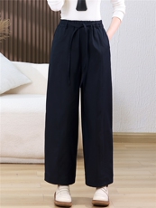 2025秋装新款弹力松紧腰休闲裤，女装休闲裤，鑫鑫格