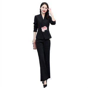 时尚潮流女装套装 春季新款修身显瘦职业装 气质优雅两件套图片