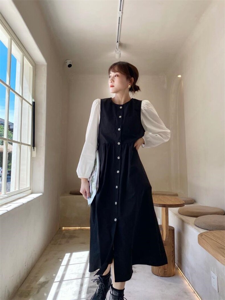 韩版背心裙两件套，女装背心吊带，Balance Studio