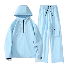 2025春季户外两件套滑雪服潮流男女款套装防水中性风TZ033-P220，男装休闲套装，电商A001-1