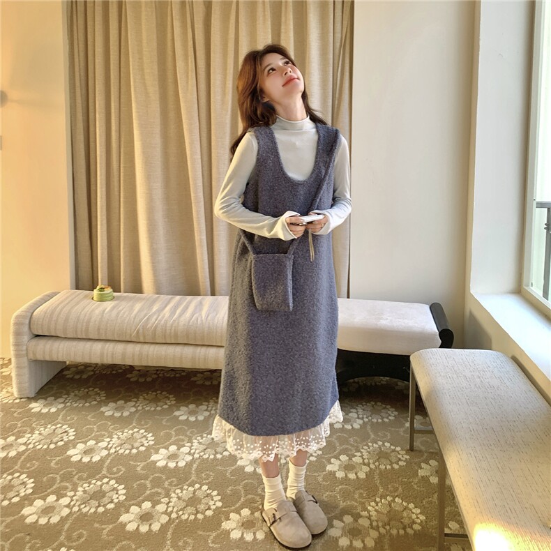 新款针织打底衫单背心裙1521-P135K209套装P180K278,女装套装/套裙,2C332