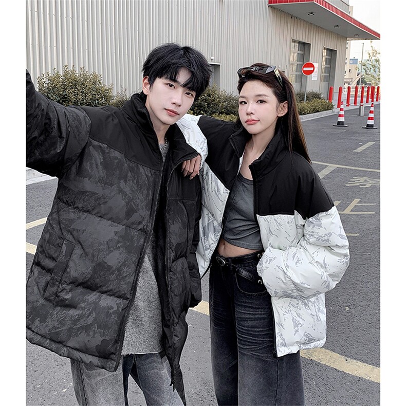 冬季羽绒服D5564-TP165248港风户外宽松扎染撞色外套男,男装羽绒服,电商A102