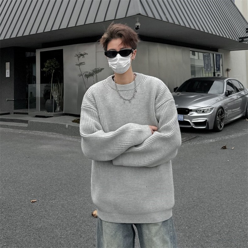 潮牌毛衣外套男冬季美式慵懒风情侣针织衫百搭线衣Y501/P62,男装针织衫/毛衣,星座506