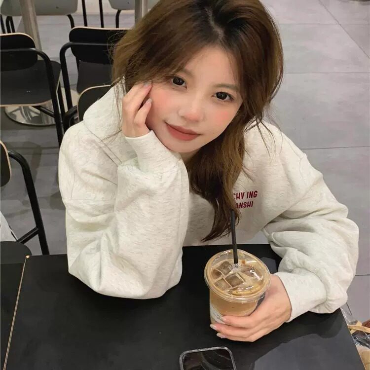 美式hiphop潮牌字母连帽卫衣女银狐绒薄款秋冬季外套WY281,女装短外套,星座516A