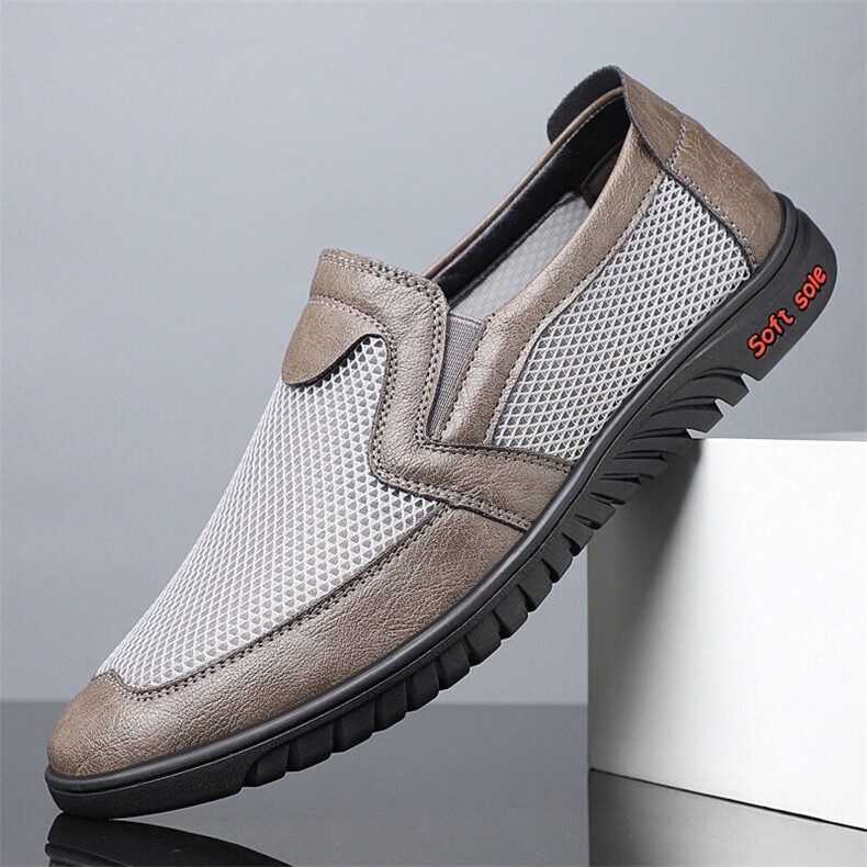 X5019-p135休闲鞋透气凉鞋网面镂空洞洞鞋男士运动鞋一脚蹬男鞋，男鞋凉鞋，星座1407-3