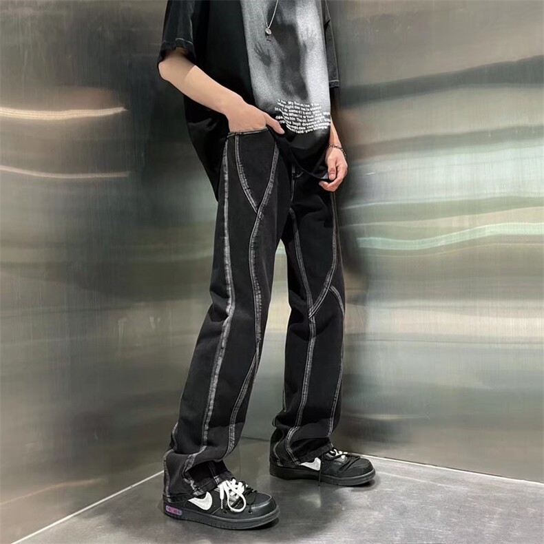 牛仔裤男夏季潮休闲裤N3059P45,男装牛仔裤,星座1116-2