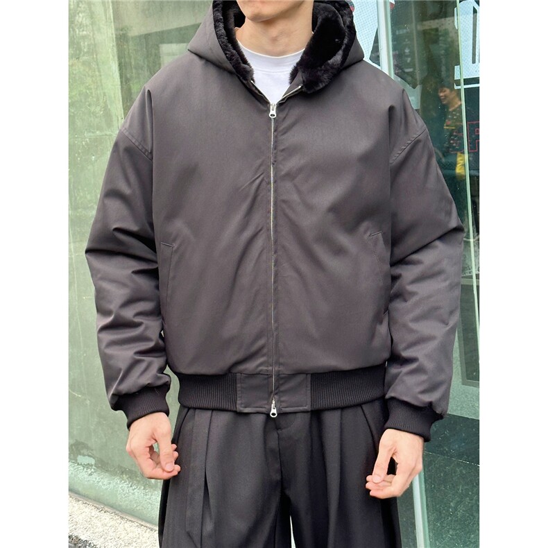 美式复古高级感连帽夹克棉服男冬季加绒棉衣外套MF5032-P102,男装夹克,星座208-5