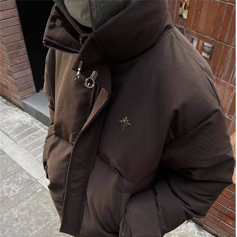 【有货】DW239-P95美式金属装饰面包服棉衣男女宽松冬季潮牌棉服,男装棉衣,星座603-2