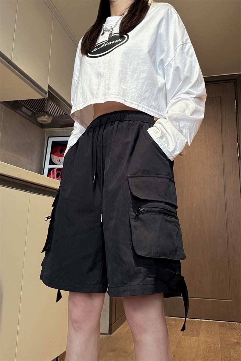 夏季新品冰感男高街五分裤宽松休闲工装短裤X5476-TP40控价68,男装休闲裤,电商A102-1