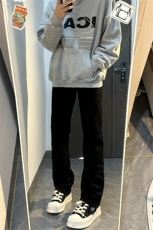 B221美式ins高街暗黑小众修身弹力休闲牛仔裤LK23010-P60控78，男装牛仔裤，电商B221