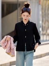 【春季女装新款】大量现货时尚立领新中式衬衫，女装衬衫，魅衣本色