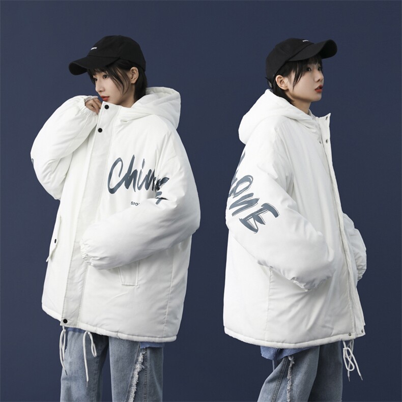 中性情侣款连帽棉衣男宽松棉服棉袄子2025冬季新款外套3316-P70,男装棉衣,星座207