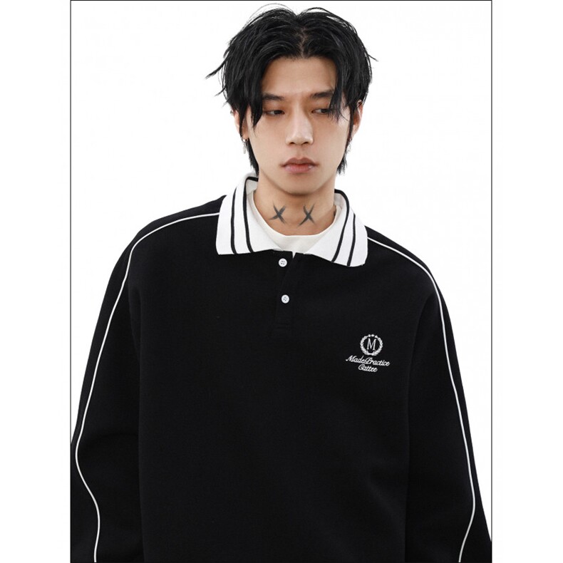 1506/QY2870/P50BOYUE帛跃日系复古条纹棒球服夹克情侣休闲卫衣,男装夹克,星座1506