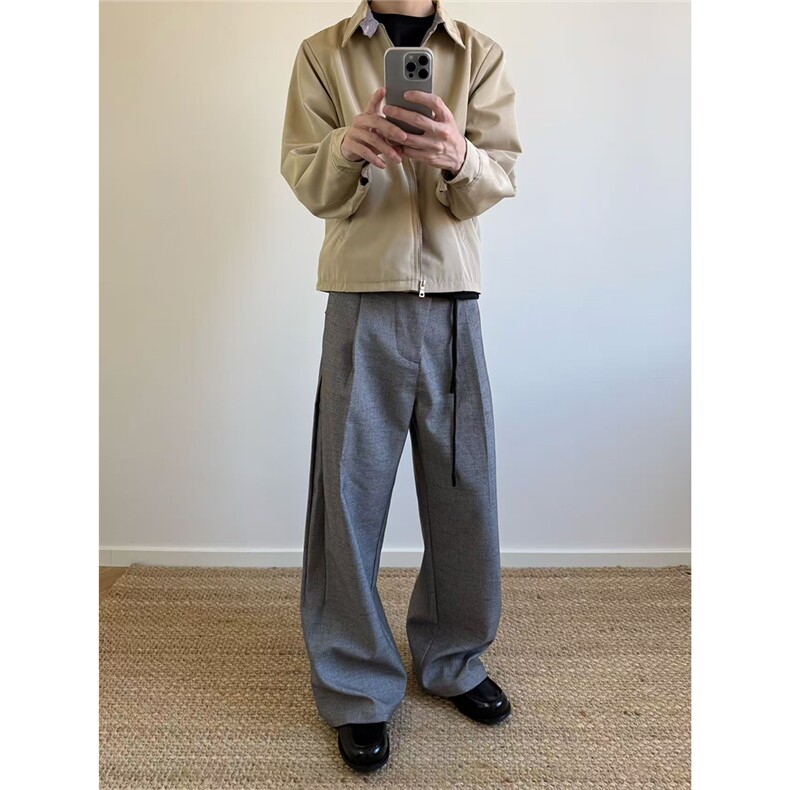 自家图~老钱风cleanfit双面穿千鸟格行政夹克外套W1385/P75,男装夹克,电商B350