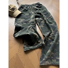 网图有货美式复古迷彩宽松卫裤男女阔腿休闲直筒长裤A903-特P30，男装休闲裤，星座1505