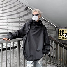 2023港风文艺连帽山系外套男春秋宽松潮流长袖夹克，男装夹克，星座716-2