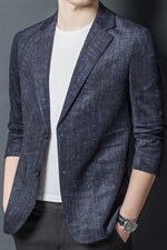 中年商务休闲西服男春秋季修身单件便西男士单西外套中老年西装男，男装西服，电商B212（原钱塘6029）